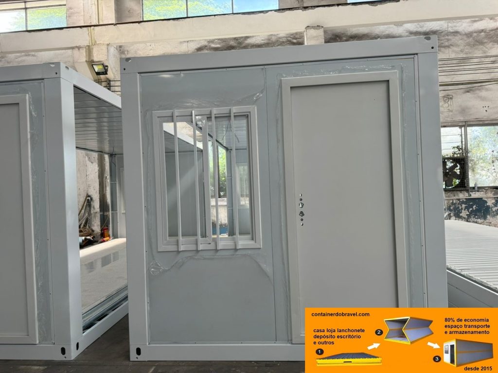 Container dobrável é a solução ideal para empresas que buscam redução economia