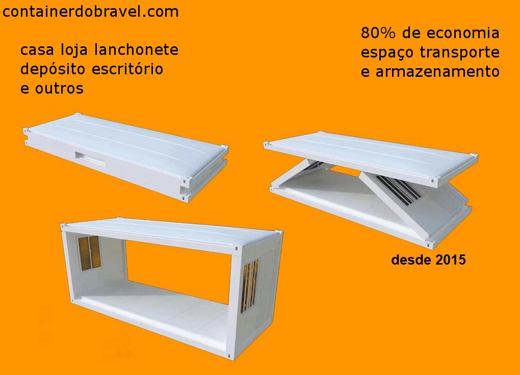 Container Dobrável é a solução ideal para empresas que buscam economia armazenamento transporte
