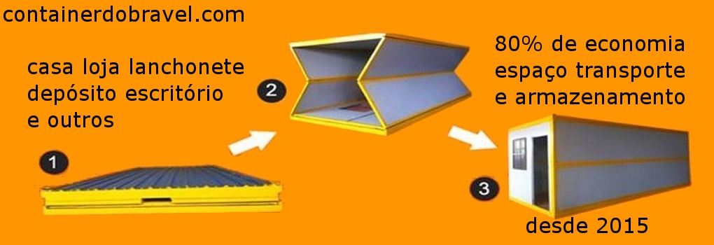 Container Dobrável Redução de Espaço no Armazenamento e Transporte